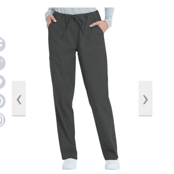 Scrubstar Women’s M Pewter Scrub Pants - Picture 1 of 6